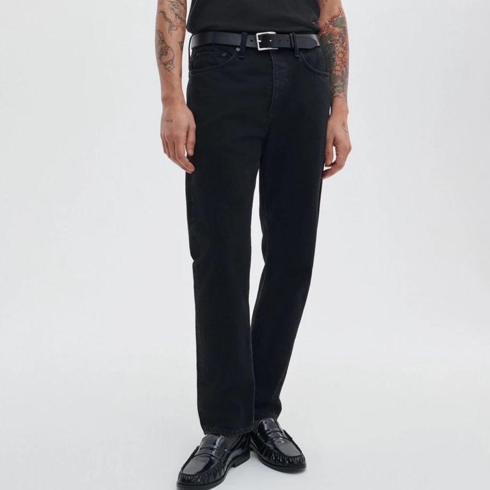 Rag & Bone Fit 2 Slim-Fit Stretch-Denim Jeans Black size 32 x 30 $185